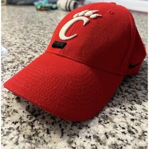Vintage University Of Cincinnati Nike Ball Cap Hat Red Logo One Size Fits All